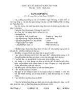 Hợp đồng làm việc nhân viên phục vụ (vợ Thiếp)