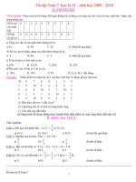 Ôn tập toán 7 Kỳ 2