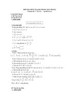 PP tọa độ trong mặt phẳng (hay, đầy đủ các dạng)