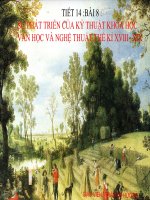 bài giảng điện tử  sự phát triển của kĩ thuật, khoa học, văn học và nghệ thuật thế kỉ XVIII   XIX