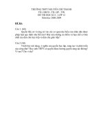 Đề thi HK II và đáp án GDCD 12 - Đề số 1