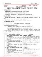 Giáo án Mĩ thuật 6 chuẩn KTKN_Bộ 6