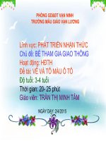 Giáo án vẽ và tô màu ô tô