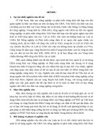 Thu hút và sử dụng nguồn vốn hỗ trợ phát triển chính thức (ODA) vào phát triển nông nghiệp, nông thôn Việt Nam Nghiên cứu tại vùng Duyên hải miền Trung