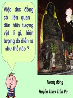 sự nóng chảy và sự đông đặc hay