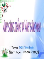 bài 52 : Ánh sáng trắng và ánh sáng màu