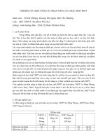 NGHIÊN CỨU KHẢ NĂNG TỰ NHẬN THỨC CỦA HOC SINH THPT