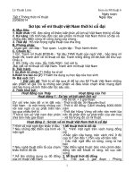 Giáo án Mĩ thuật 6 chuẩn KTKN_Bộ 10