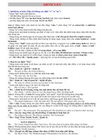 Articles (Mạo từ)