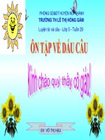 LTVC 5: ÔN TẬP DẤU CÂU TUẦN 29(T2)