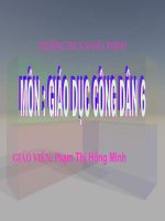 GDCD 6_ Trật tự an toàn giao thông