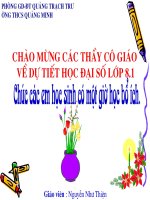 Tiết 60: Bất Phương Trình Bậc Nhất Một Ẩn