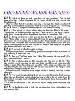 Các đề văn về Văn học dân gian