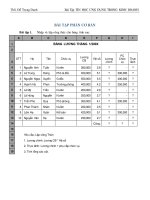 Bài tập Excel hàm căn bản  Tin học ứng dụng trong kinh doanh 1