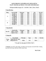 LICH THI DAU BONG DA