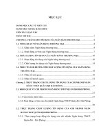 luận văn tài chính ngân hàng Nâng cao chất lượng tín dụng tại Chi nhánh Ngân hàng TMCP Quân đội - Hải Phòng.