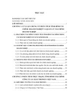 luận văn tài chính ngân hàng ''Phân tích tình hình tài chính nhằm tăng cường quản lý tài chính tại công ty LG Electronics Việt Nam