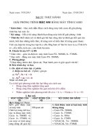 tiêt 57 Thực hành giải  pt b2 bằng máy tính casio