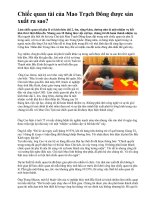 Chiếc quan tài của Mao Trạch Đông được sản xuất ra sao