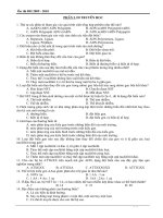 ÔN THI TRẮC NGHIỆM SINH 12