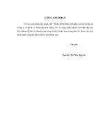 luận văn tài chính ngân hàng Hoàn thiện phân tích báo cáo tài chính tại Công ty cổ phần Xi măng dầu khí Nghệ An