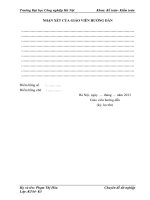 luận văn kế toán đề tài Kế toán bán hàng và xác định kết quả kinh doanh tại công ty TNHH TM Hũa Phỳ