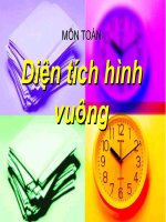 Toán: Diện Tích Hình vuông
