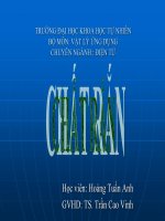 TÀI LIỆU THUYẾT TRÌNH VỀ CHẤT RẮN