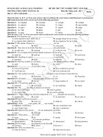 8 đề thi thử  THPT môn Anh