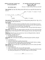 Đề thi Học sinh giỏi môn Hóa học 9 năm học 2008 - 2009