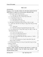 luận văn tài chính ngân hàng Mở rộng tín dụng khách hàng tiêu dùng cá nhân tại ngân hàng thương mại cổ phần Đại Dương - Chi nhánh Thăng Long