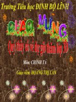 CHÍNH TẢ : LỜI KÊU GỌI TOÀN DÂN TẬP THỂ DỤC