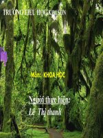 Khoa hoc 4 Nhu cầu khoáng chất ở thực vật