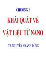 KHÁI QUÁT VỀ VẬT LIỆU TỪ NANO