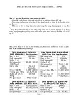 Tài liệu ôn thi môn học quản trị rủi ro tài chính