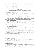 Báo cáo chi bộ tháng 11