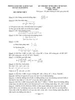 Đề thi Học sinh giỏi môn Toán 9 năm học 2008 - 2009