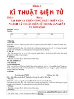 Giáo án Công nghệ lớp 12 chuẩn KTKN_Bộ 6