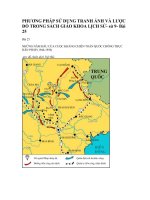 PHƯƠNG PHÁP SỬ DỤNG TRANH ẢNH VÀ LƯỢC ĐỒ TRONG SÁCH GIÁO KHOA LỊCH 9 Bài 25