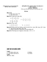 Đề + Đáp án Giai đoạn 3 (09-10)