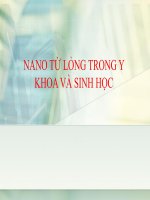 NANO TỪ LỎNG TRONG Y KHOA VÀ SINH HỌC