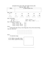 đề kiểm tra hs lơp1