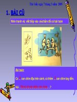 Toán lớp 1: Giải có lời văn (T82)