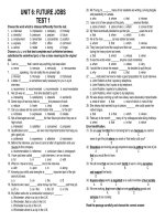 Bài tập tiếng Anh lớp 12 (Bài 6 - Future Jobs)