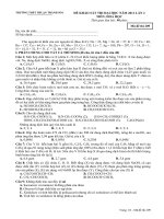 Đề thi mã 209 - Thuận Thành Số 1