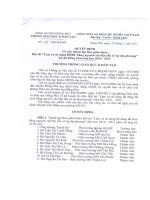 Số: 49/QĐ-PGDĐT ngày 28/3/2011 Quyết định v/v thành lập BGK Hội thi 