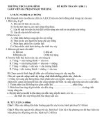 đề kiểm tra học kì II(đáp án -ma trận-biểu điểm)