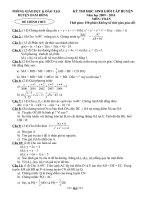 Đề thi Học sinh giỏi môn Toán 9 năm học 2009 2010