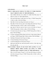 luận văn kế toán đề tài Kế toán tiền lương và các khoản trích theo lương tại Công ty TNHH Thương Mại và Dịch vụ đầu tư Thế Giới Phẳng