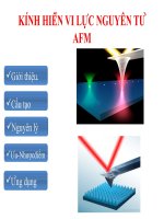 BÀI GIẢNG KÍNH HIỂN VI LỰC NGUYÊN TỬ (AFM)